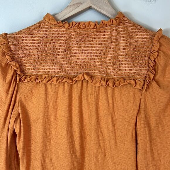 Nation LTD Dolly Smocked Long Sleeve Blouse Size Small - Picture 8 of 10